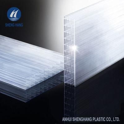 25mm~40mm 8 Walls Diamond Structure Polycarbonate PC Sheet