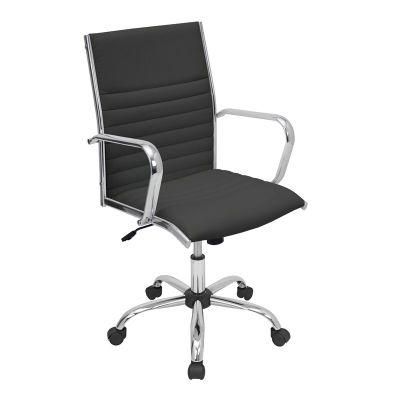 Leather Backrest Rotary Swivel Ergonomic Conference Computer Office Chair