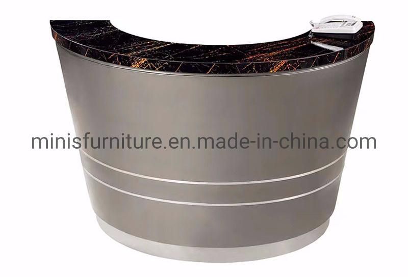 (M-RD611) Modern Curved Reception Desk for Salon/Office/Hospital/Hotel/Shop Front Use