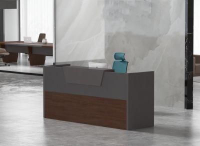 High Quality Industrial Office Reception Counter Desk Design for Company