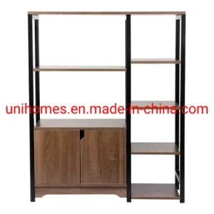 Industrial Bookshelf, Bookcase and Bookshelves, Rustic Wood and Metal Shelving Unit Display Rack