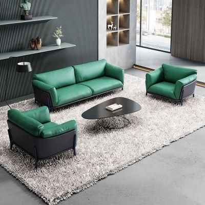 Latest Fashion Deisgn Business Sofa Flexible Modular PU Leather Reception Sofa