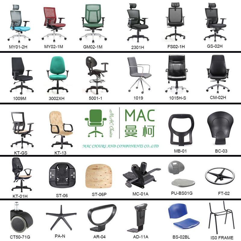 Fabric Office Staff Chair Parts Plastic Chair Kits