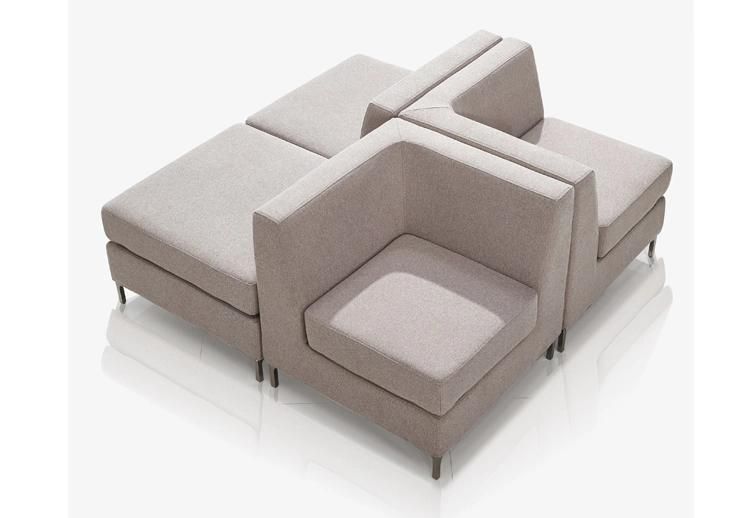 Leisure Office Furniture Fabric Sectional Sofa for Public Area