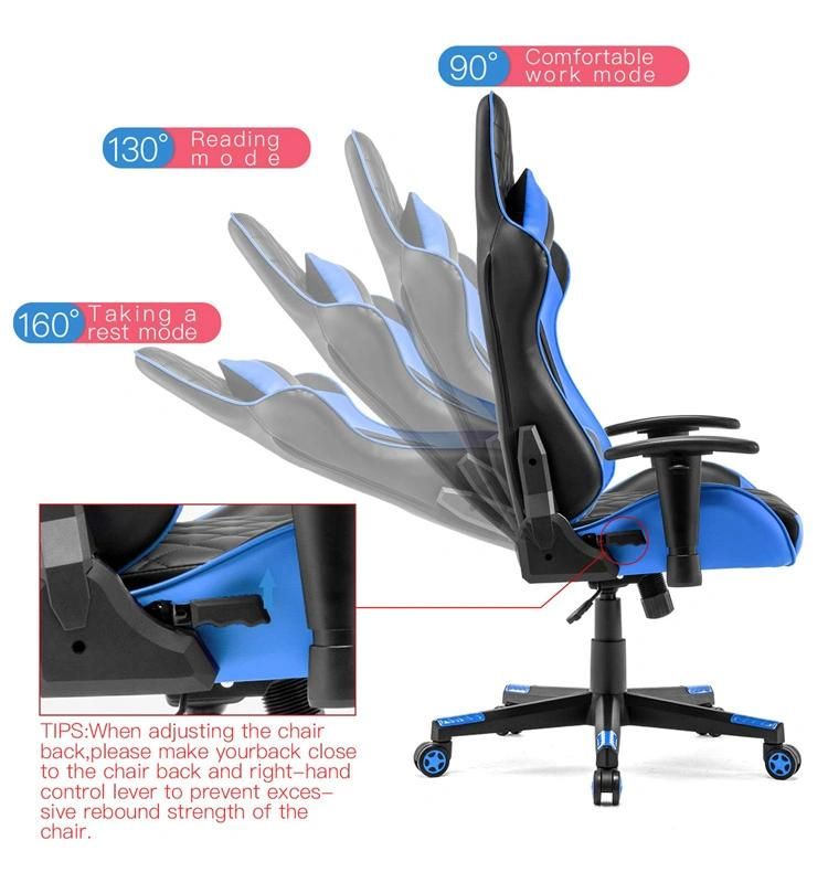 (ZAGROS) Hot Selling Fashion Gaming Chair Office Racing Chair with Headrest and Lumbar