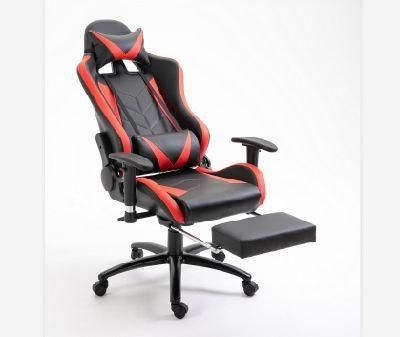 Leather Silla Gamer Gaming Chair with Footrest