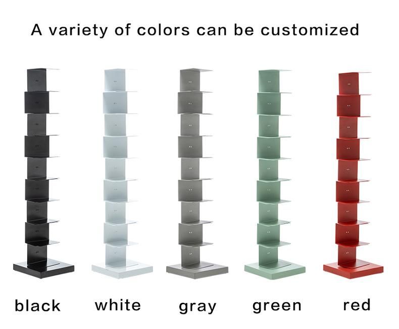 DIY Customizable Carbon Steel Multi-Layer Office Bookcase Living Room Furniture Bookshelf