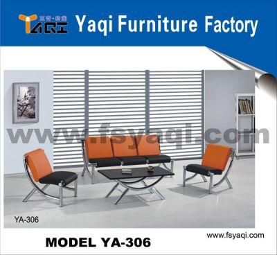 New Modern Design PU Office Sofa for Five People (YA-306)