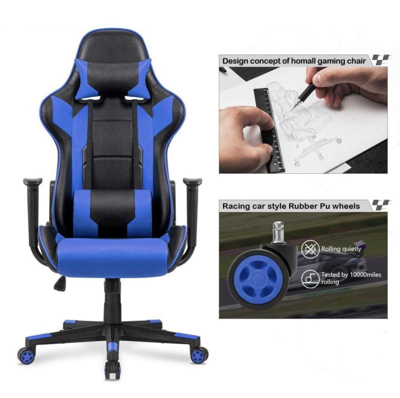 Office Furniture Leather Gamer Stitching Lol Racing Gaming Chair