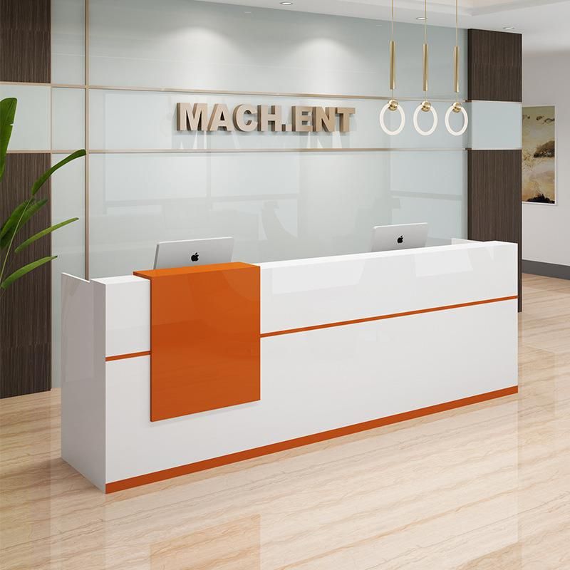 Hl-032 2021 Top Quality Mix Color Salon Reception Table Consult Table for Sale Cashier Desk Check-out Counter Checkstand