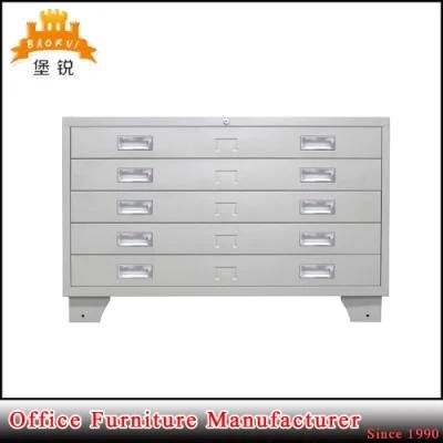 A0/A1 Size Metal Map Filing Cabinet Horizontal Steel Plan Cabinet
