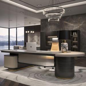 Luxury Wooden Design Melamine High Quality Luxury Home Office Table