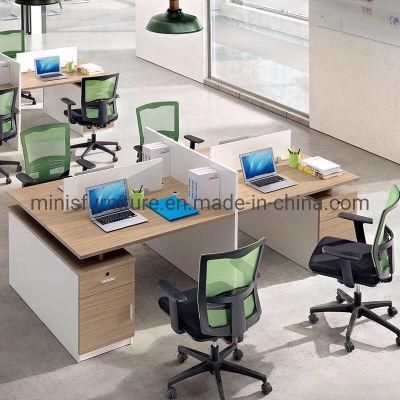 (MN-WS245) Office Furniture Simple Partition Workstation 4 People Modulars