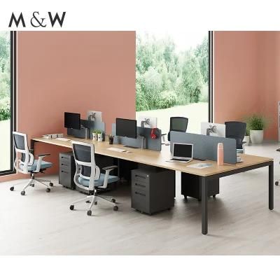 Factory Sale High Quality Standard Sizes Wholesale Modern 6 Person Office Workstation Furniture Desk