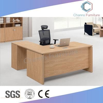 Wooden L Shape Table Office Furniture Executive Desk (CAS-MD18A28)