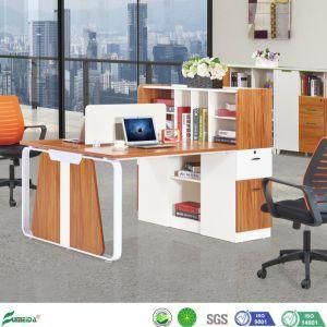 New Colorful Combination Cabinet Open 2 Person Seats Straight Office Workstation with Metal Leg (AP16102-2B)