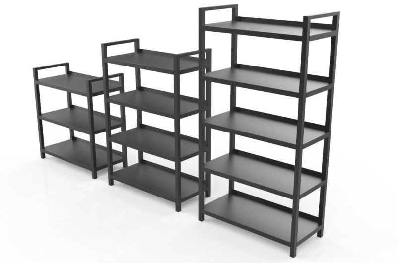 Home Furniture Movable Multi-Function Wire Storage Organizer Bookshelf for File Wine Display Cart Bookshelf in Living Room and Office