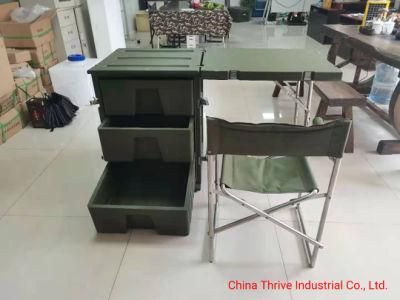 Foldable Mobile Military Command Desk Single Conductor Table
