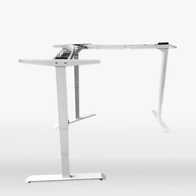 Low Noise 3 Legs L Shape Electric Sit Standing Height Adjustable Corner Desk