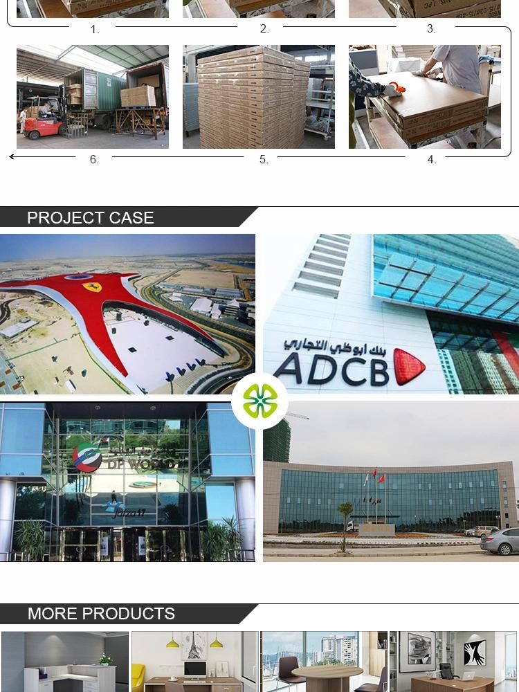 Hospital Wood Partition Folding Screen in Aluminium Profile