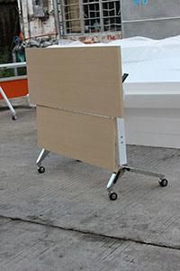 Melamine Board Folding Wooden Training Table Office Workstation Foldable Desk