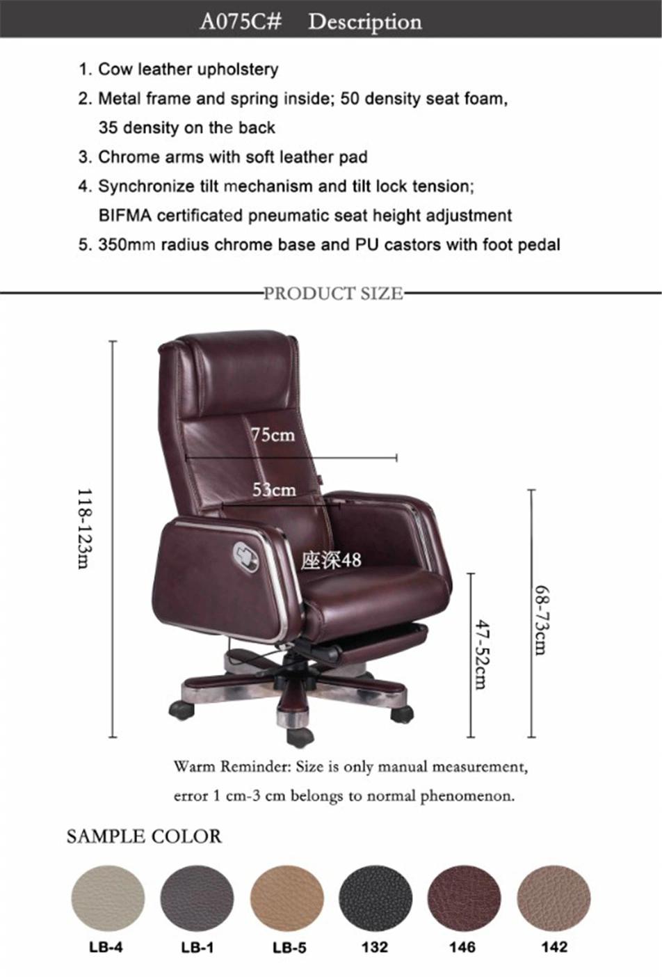 Steel Case Leap Headrest Big and Tall Boss Home Office Chair at Work