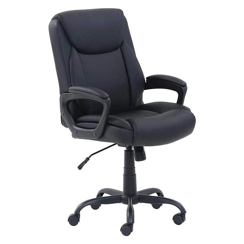 Li&Sung Middle Back PU Leather Executive Manager Office Chair