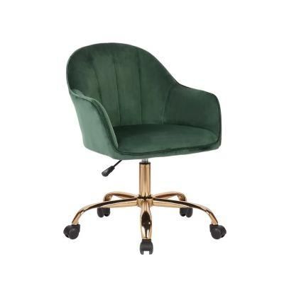 Commercial Fabric Office Swivel Reclining Chair with Wheels