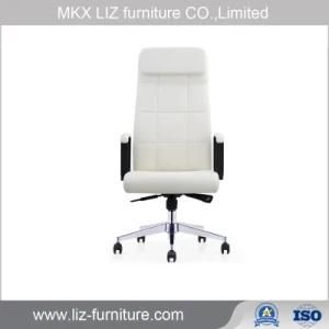 High Back White Leather Executive Manager Chair with Simple Style 213A