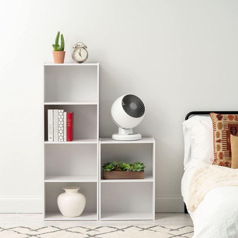 Modern White Bookshelf Bookcase Storage Shelf for Home Office