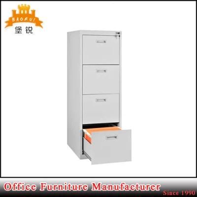 Cheap Wholesale Office Furniture Light Grey 4 Drawer Steel File Cabinet