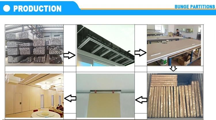 Folding Door Rails Room Divider Noise Reduction Aluminium Partition Wall