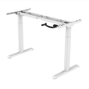Ht212 Crank Version Rectangular Leg Height Adjustable Desk Frame