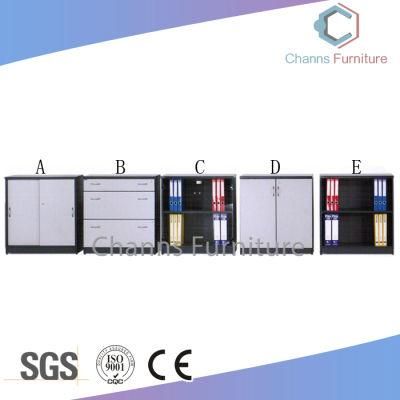 New Sliding Doors File Cabinet Wooden Movable Office Cabinet (CAS-FC18514)