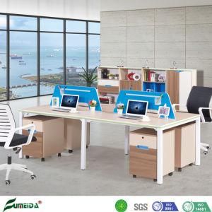 Modern 4 Person Seats Open Space Workstation with Movable Cabinet