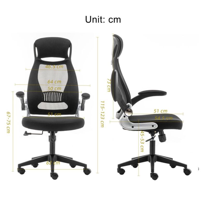 Commercial Adjustable Ergonomics Staff Lift Revolving Office Chair