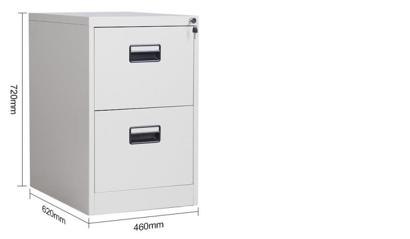 Office Storage 2 Drawer Vertical Steel Filing Cabinet