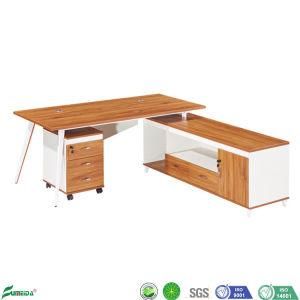 Modern Wholesale MFC Office Executive Desk with Metal Leg