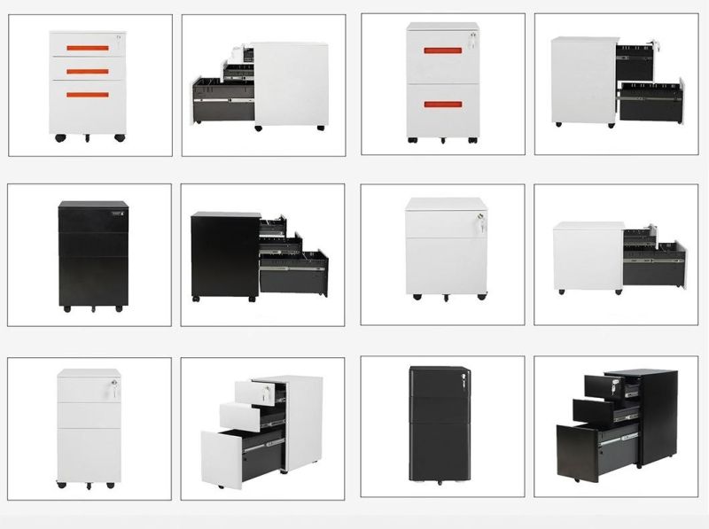 Popular Mobile Pedestal Metal File Cabinet Dividers in Drawers