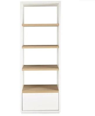 Modern Wooden Bookshelf 4-Tier Living Room Furniture