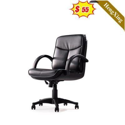 Simple Design Office Furniture Black PU Leather Boss Chairs