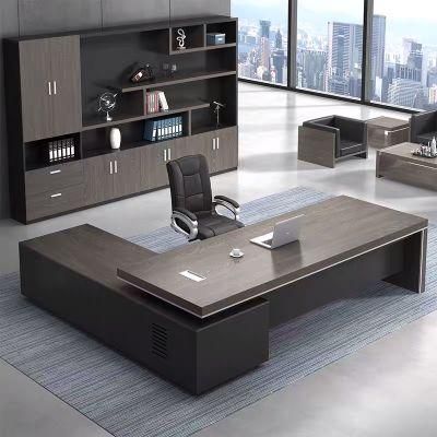 Custom L Shape Table Manager Office Executive Desk with Return