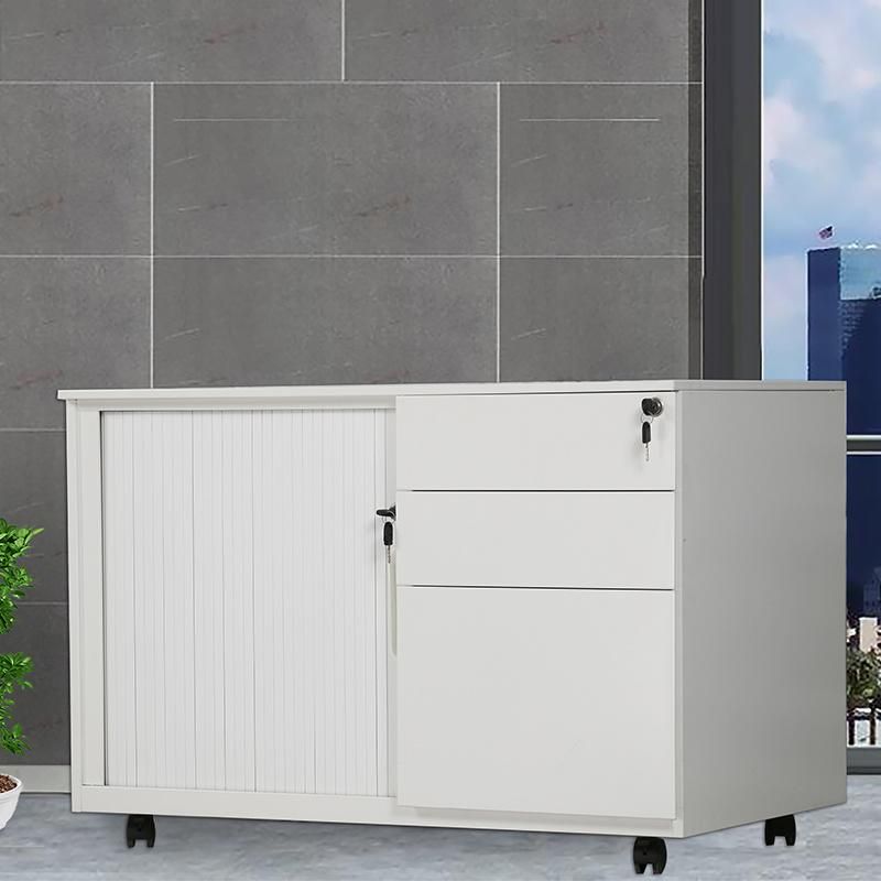 Steel Office Furniture Mobile File Pedestal Storage Cabinet 3 Drawers