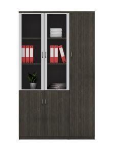 Melamine Bookcase with Aluminum Frame 2 Door 3 Door Bookshelf File Cabinet 2019 New Design Office Furniture