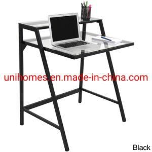 Home Office Computer Desk, Study Writing Desk with Metal Drawer, Easy-Assembly Table with Storage Shelves for Working