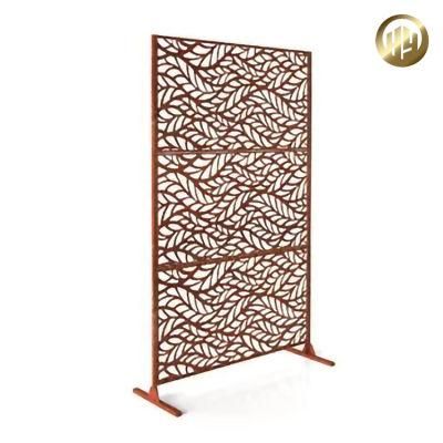 Corten Steel Customized Pattern Rectangular Decorative Metal Screen