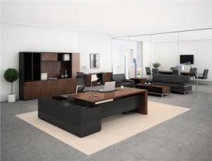 L Shape Modern Simple Office Wood Furniture Excutive Office Desk