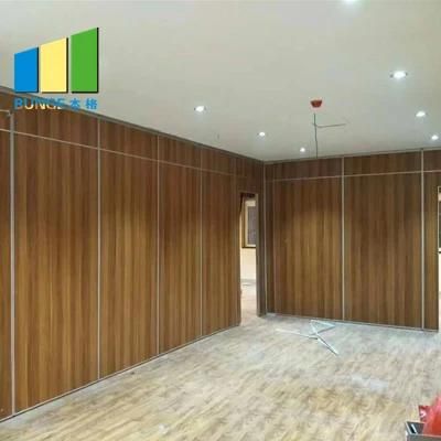 MDF Movable Acoustic Wooden Hanging Folding Partition Wall for Banquet