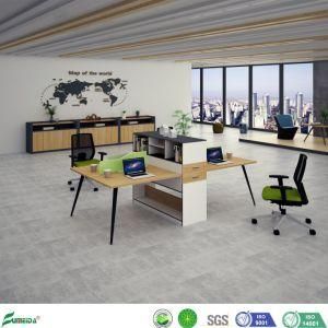 Morden Open Wooden 4 Person Office Computer Desk Easy Assembling Cubicle Design Partition Workstation (AP1858-4)