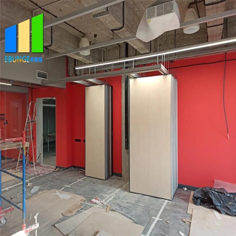 Russian Project Soundproof Movable Panel Conference Room Sliding Partition Wall